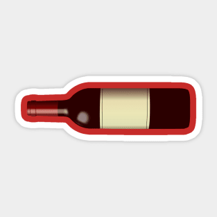 Merry Christmas Wine Bottle Sticker